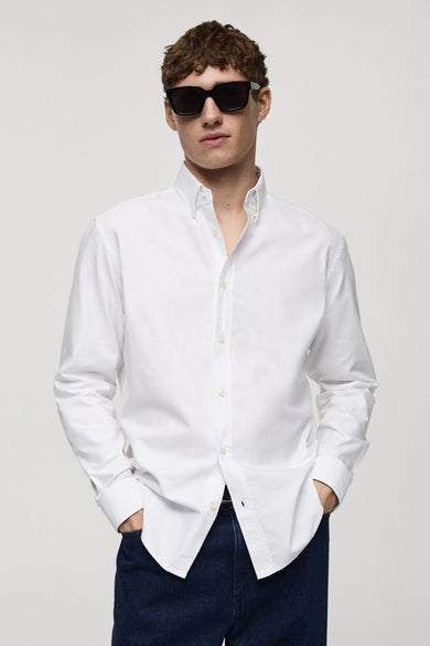 Chemise à manches longues - blanc