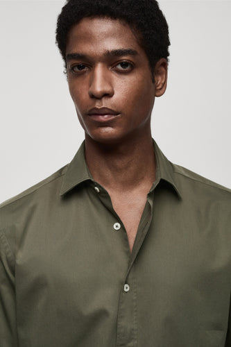 Chemise à manches longues - brun - MANGO