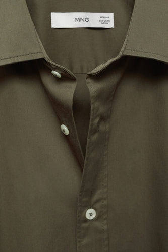 Chemise à manches longues - brun - MANGO