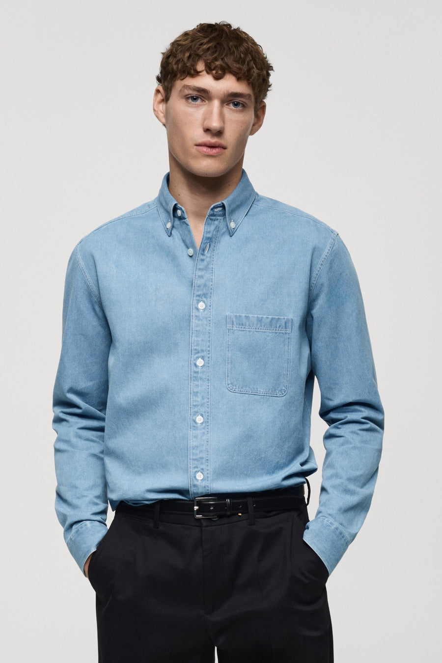 Chemise en jean - mid blue denim - MANGO