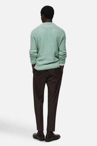 Pull à col rond - bleu - MANGO