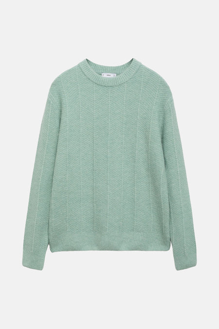 Pull col O Turquoise - Mango