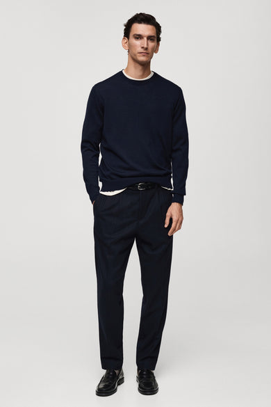 Pull col O bleu - Mango