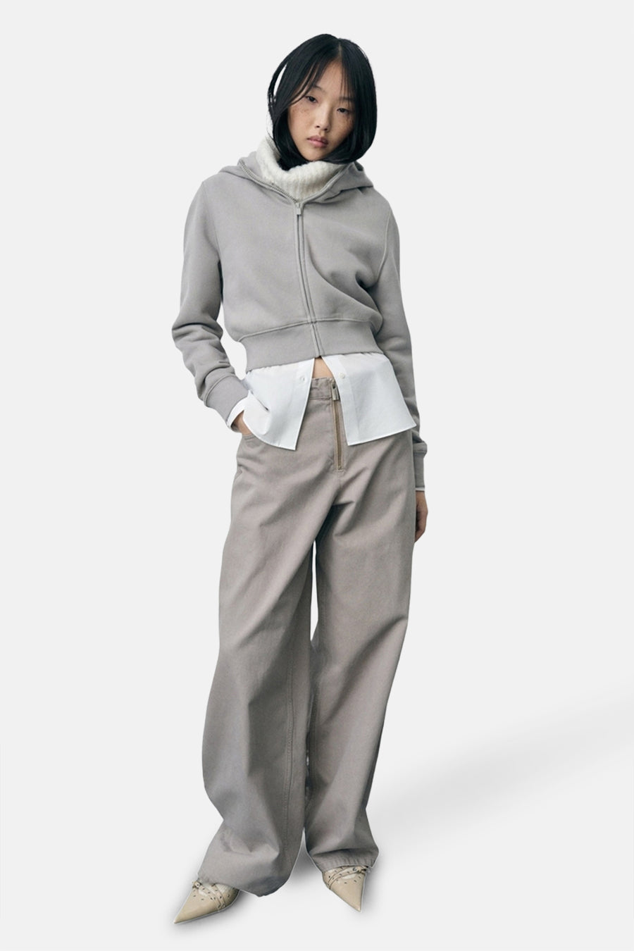 Pantalon coloré - Beige - MANGO