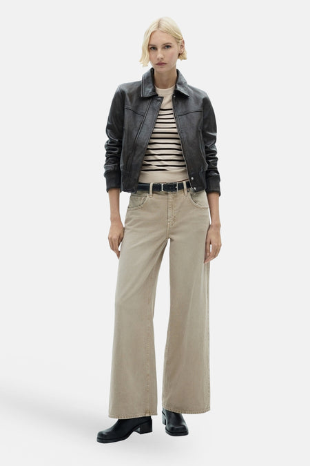 Pull à col rond - Beige
