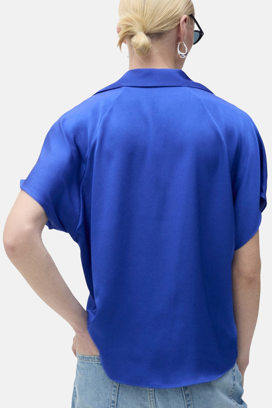 Chemise à manches courtes - bleu - MANGO