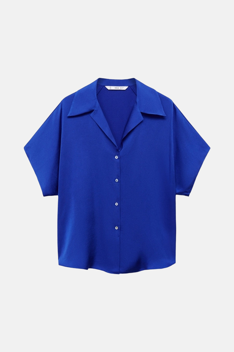 Chemise à manches courtes - bleu - MANGO