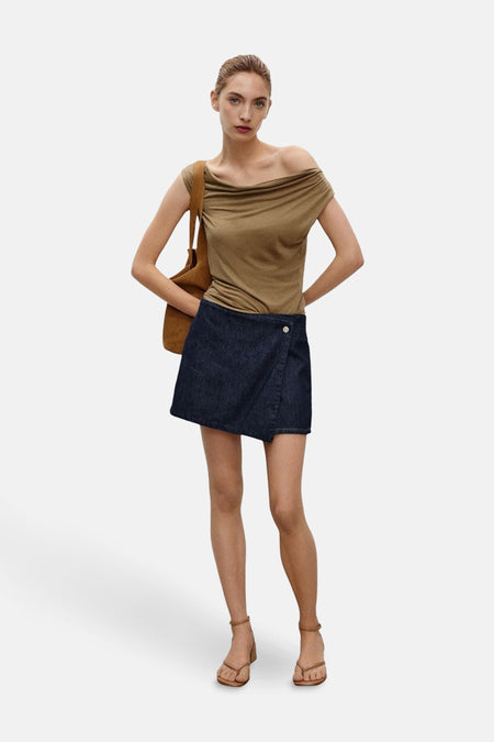 Short - Dark blue denim