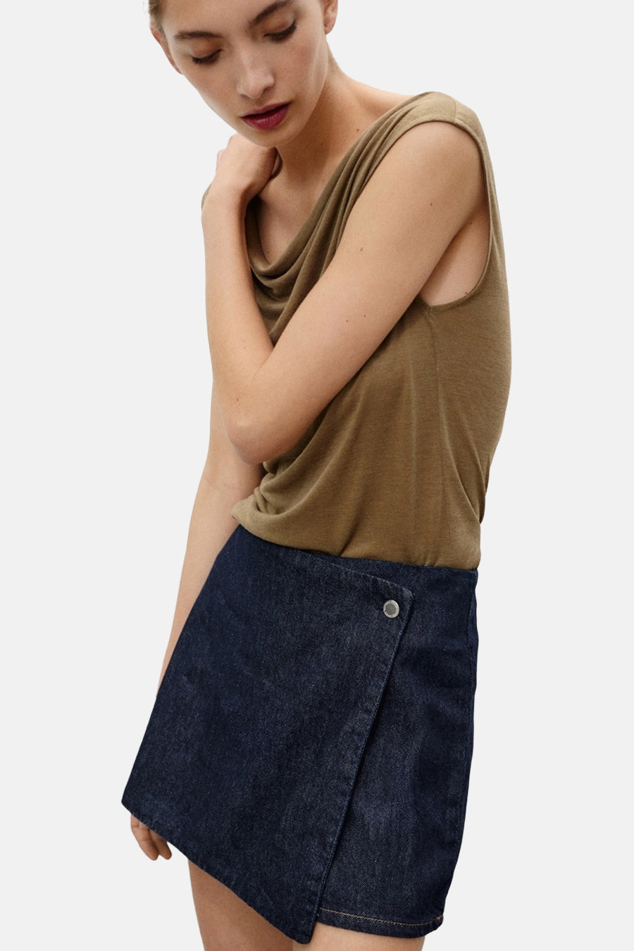 Short - Dark blue denim - MANGO