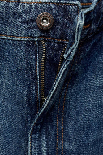 Short - dark blue denim - MANGO