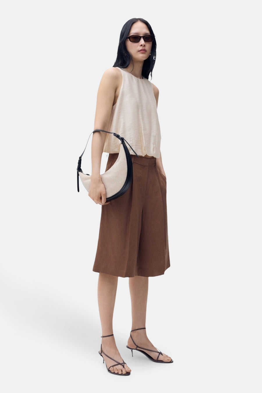 Blouse - Beige - MANGO