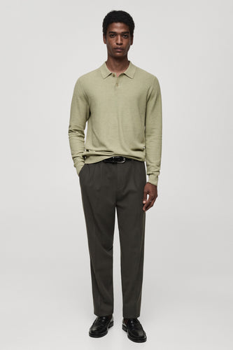 Pull à col rond - vert - MANGO