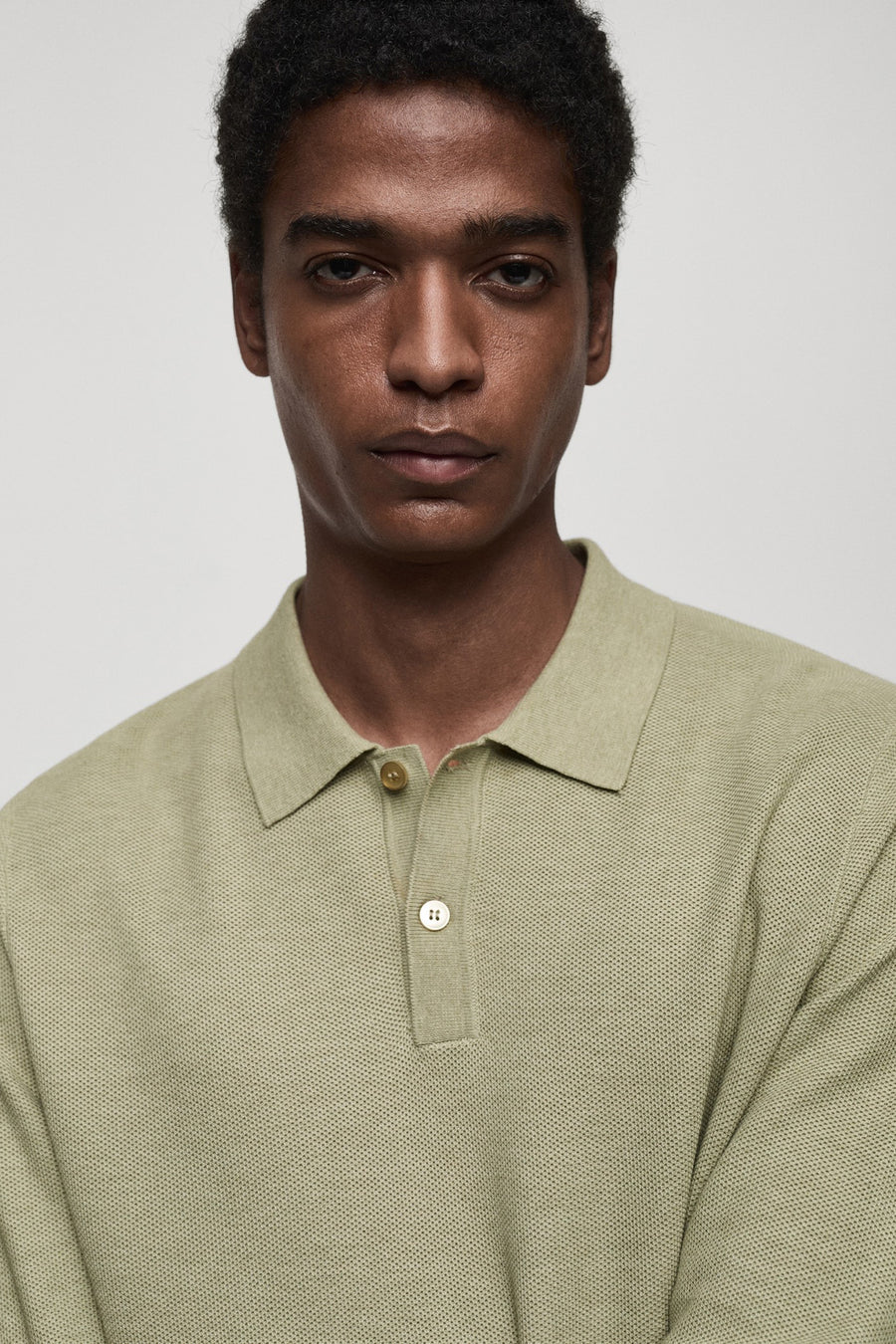 Pull à col rond - vert - MANGO