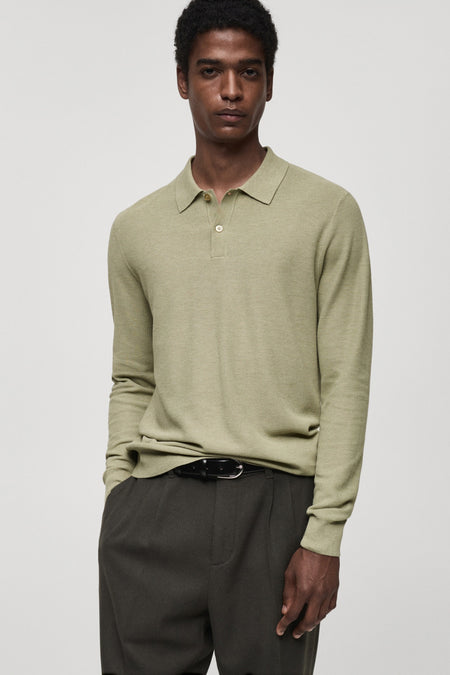 Pull à col rond - vert