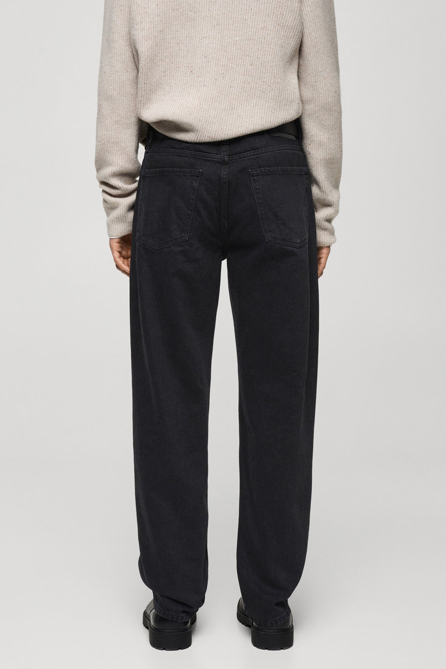 Jeans straight dark grey denim - MANGO - MANGO