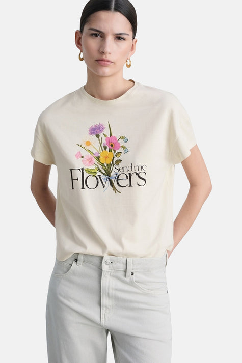 T-shirt à manches courtes - écru