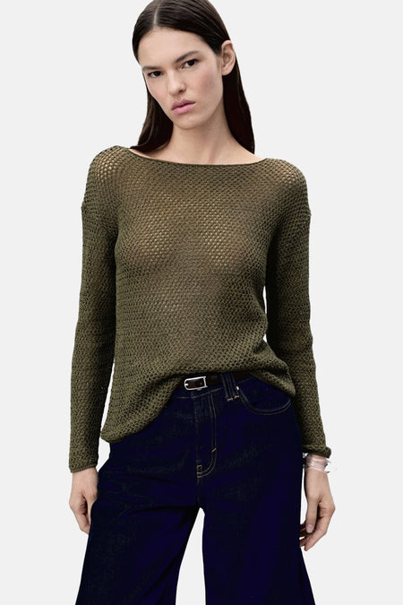 Pull col O Brun - Mango