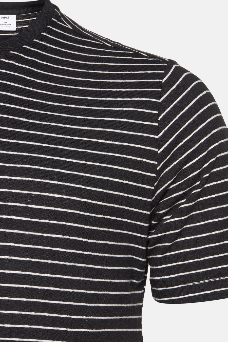 T-shirt à manches courtes - Noir - MANGO