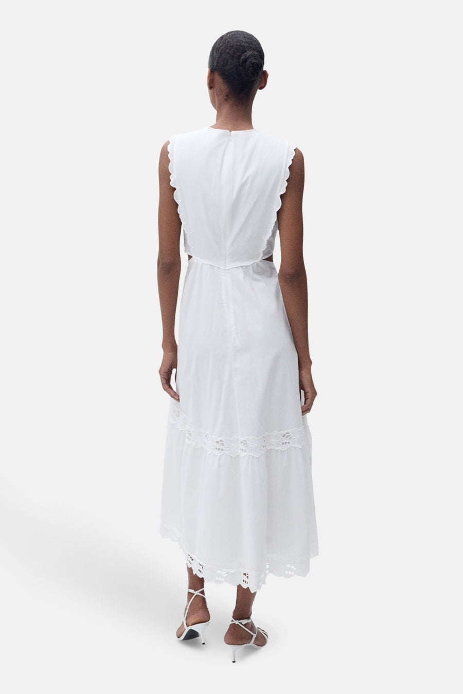 	Dames tops kleed zonder mouw Blanc - MANGO