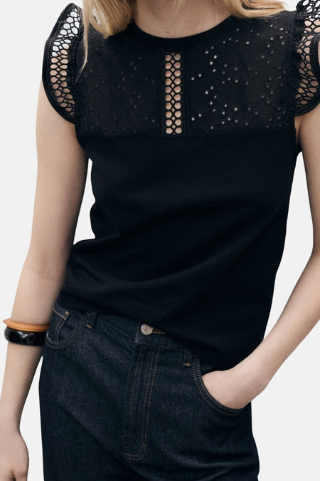 Top (sans manches) Noir - Mango