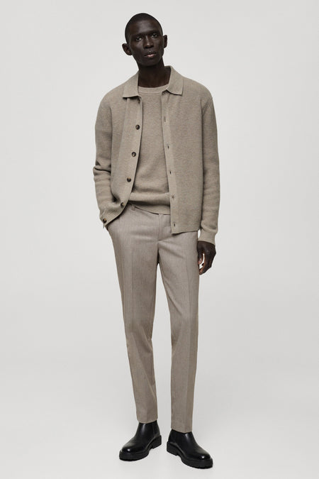 Pantalon de costume Brun - Mango