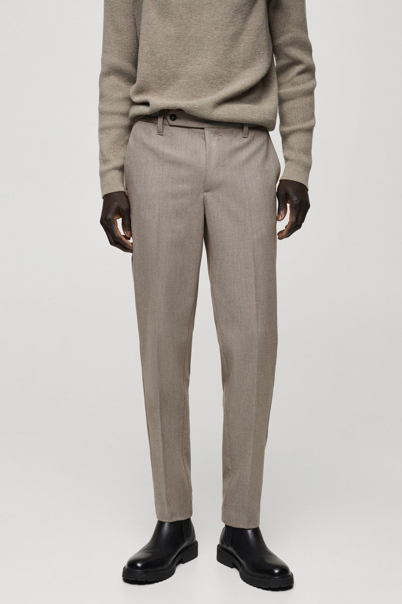 Pantalon de costume Brun - Mango
