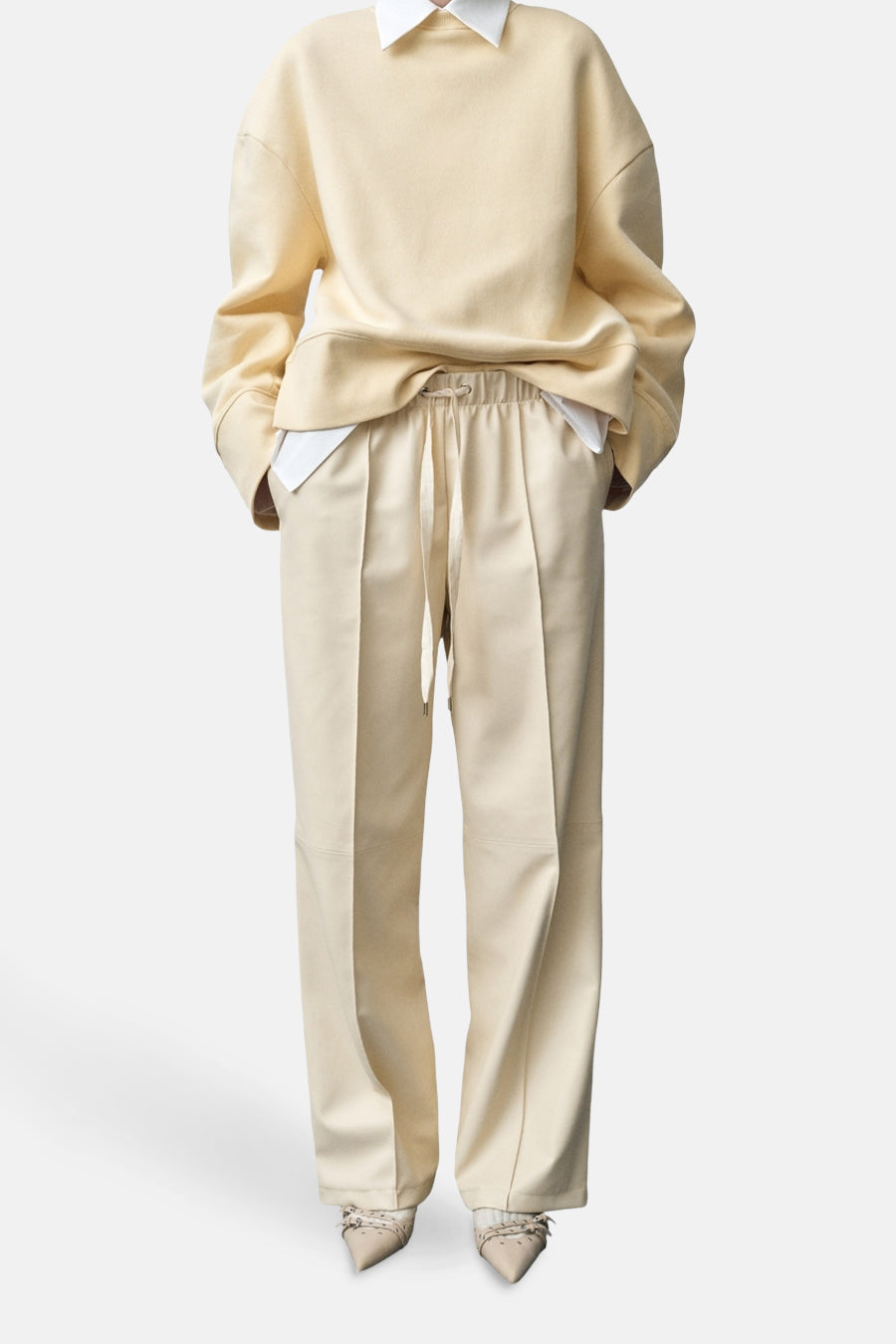 Pantalon - Beige - MANGO