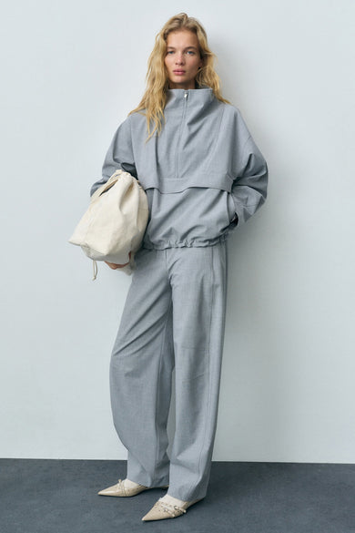Pantalon Gris - Mango