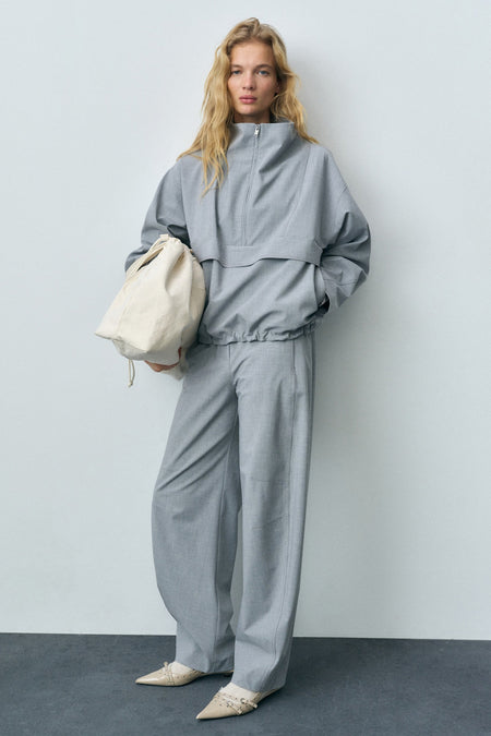 Pantalon Gris - Mango