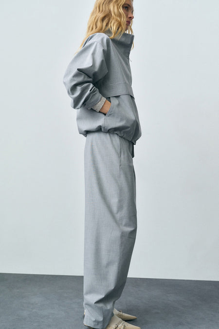 Pantalon Gris - Mango