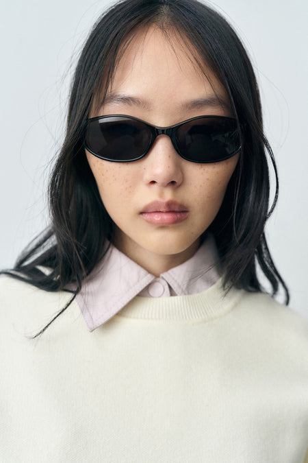 Pull à col rond - Écru