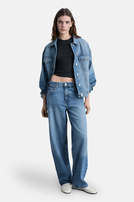 Jeans coupe spécial Mid blue denim - Mango