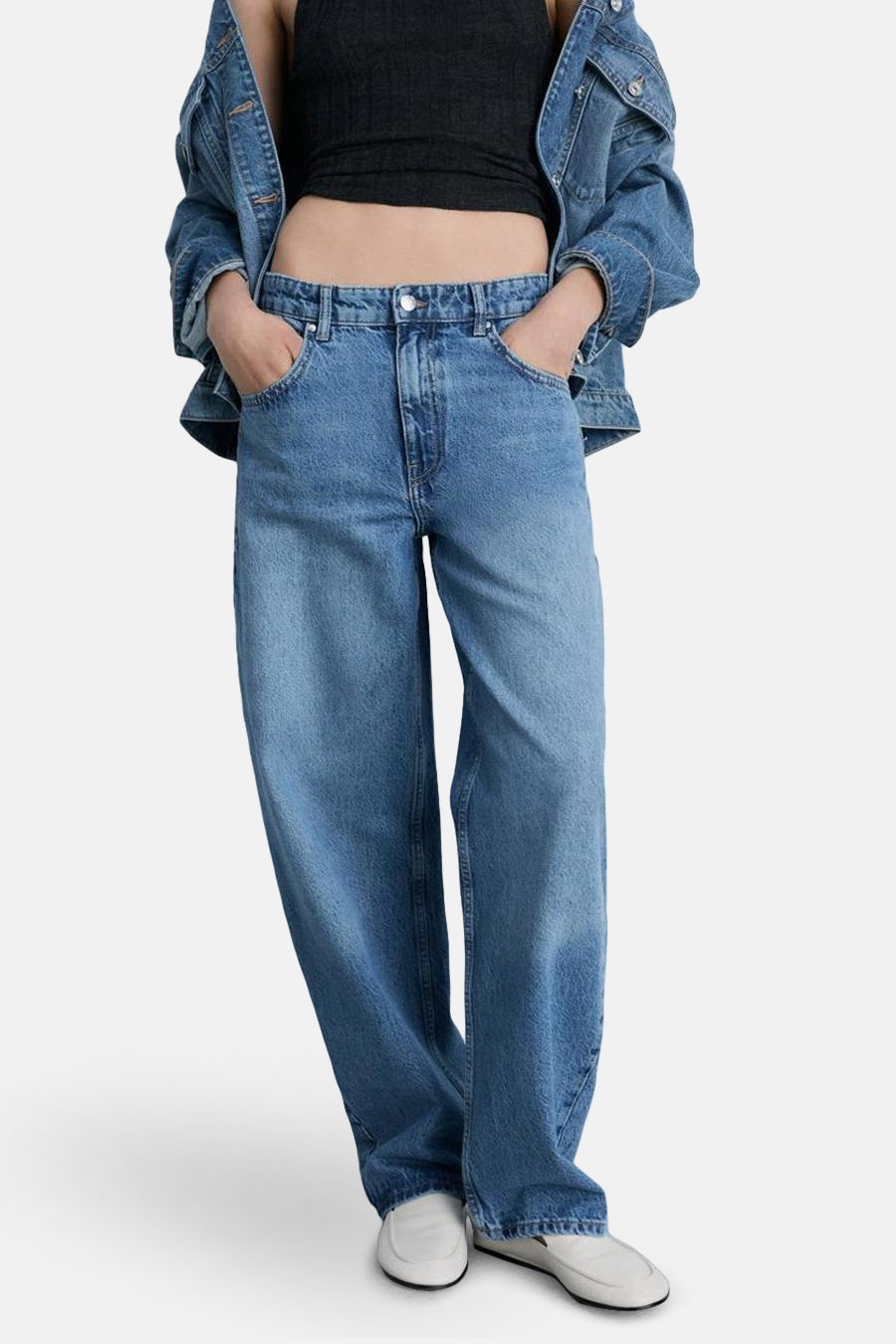 CARLO - mid blue denim - MANGO