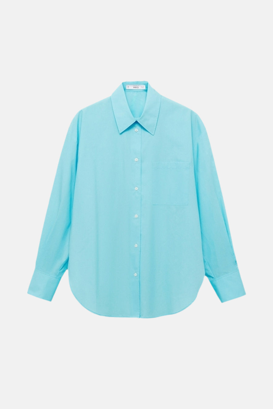 Chemise à manches longues - bleu - MANGO - 5