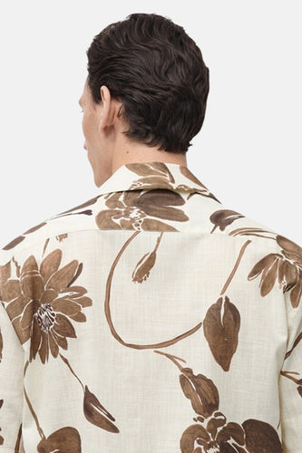 Chemise à manches courtes - brun - MANGO