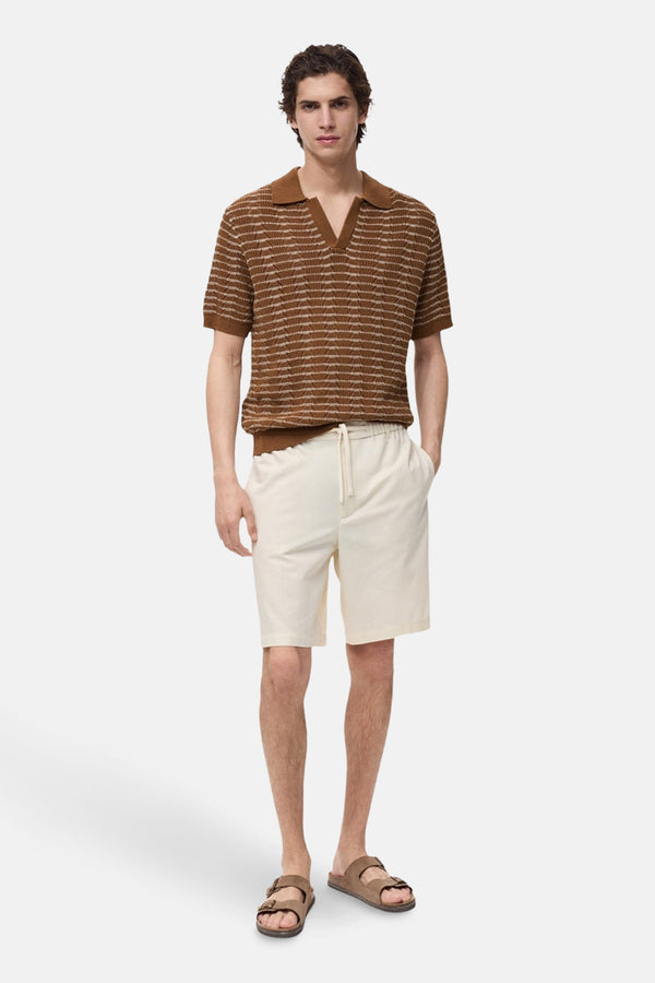 	Heren tops polo korte mouw Brun - MANGO