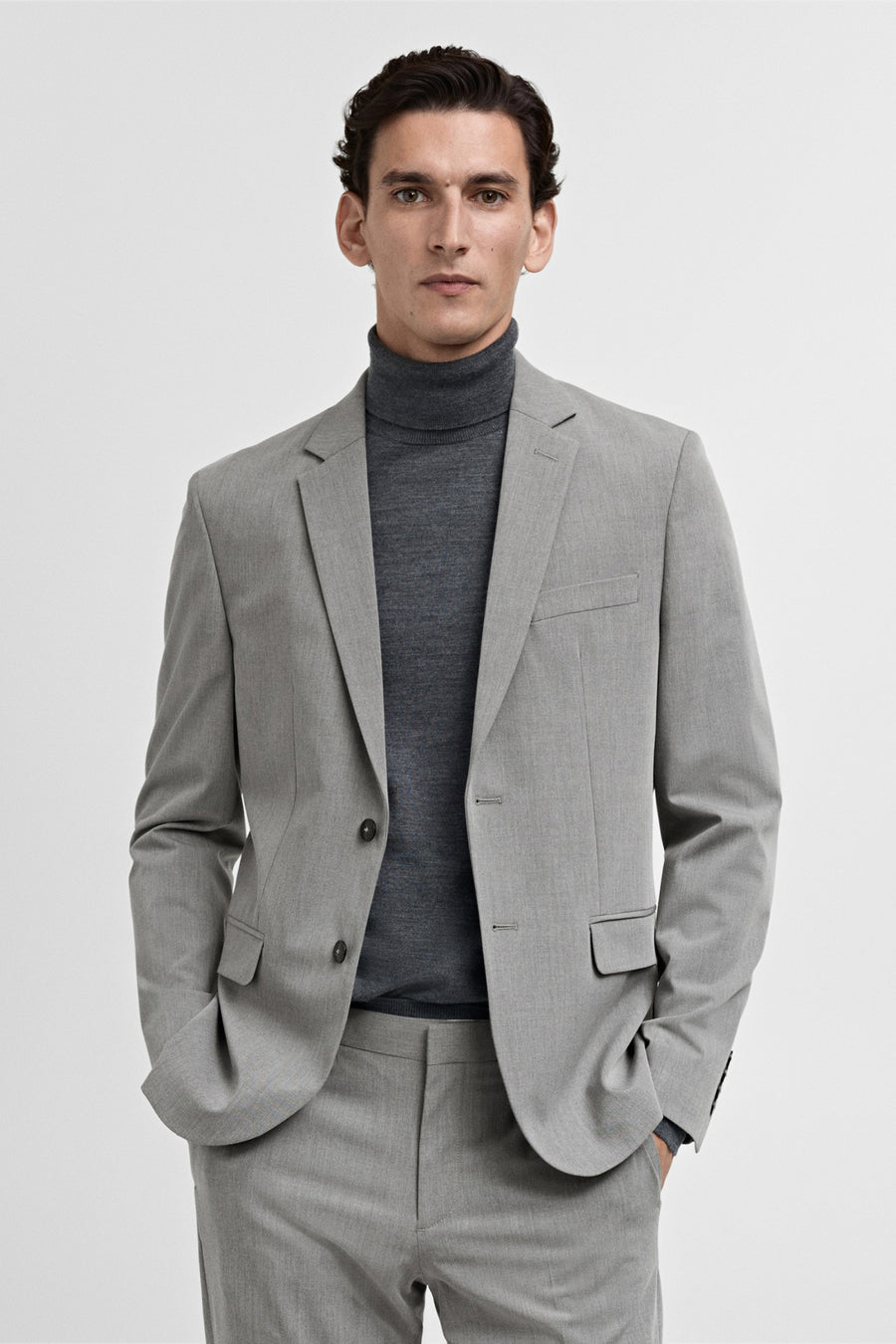 Blazer - gris - MANGO