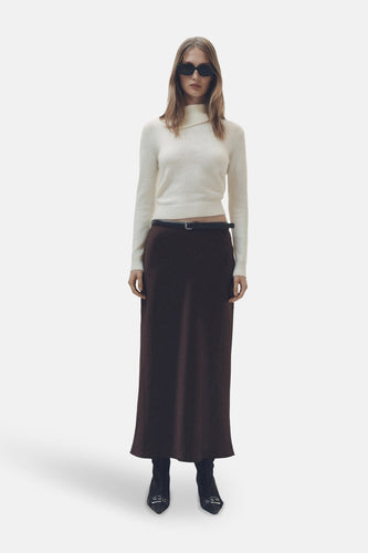 Pull à col roulé - Écru - MANGO