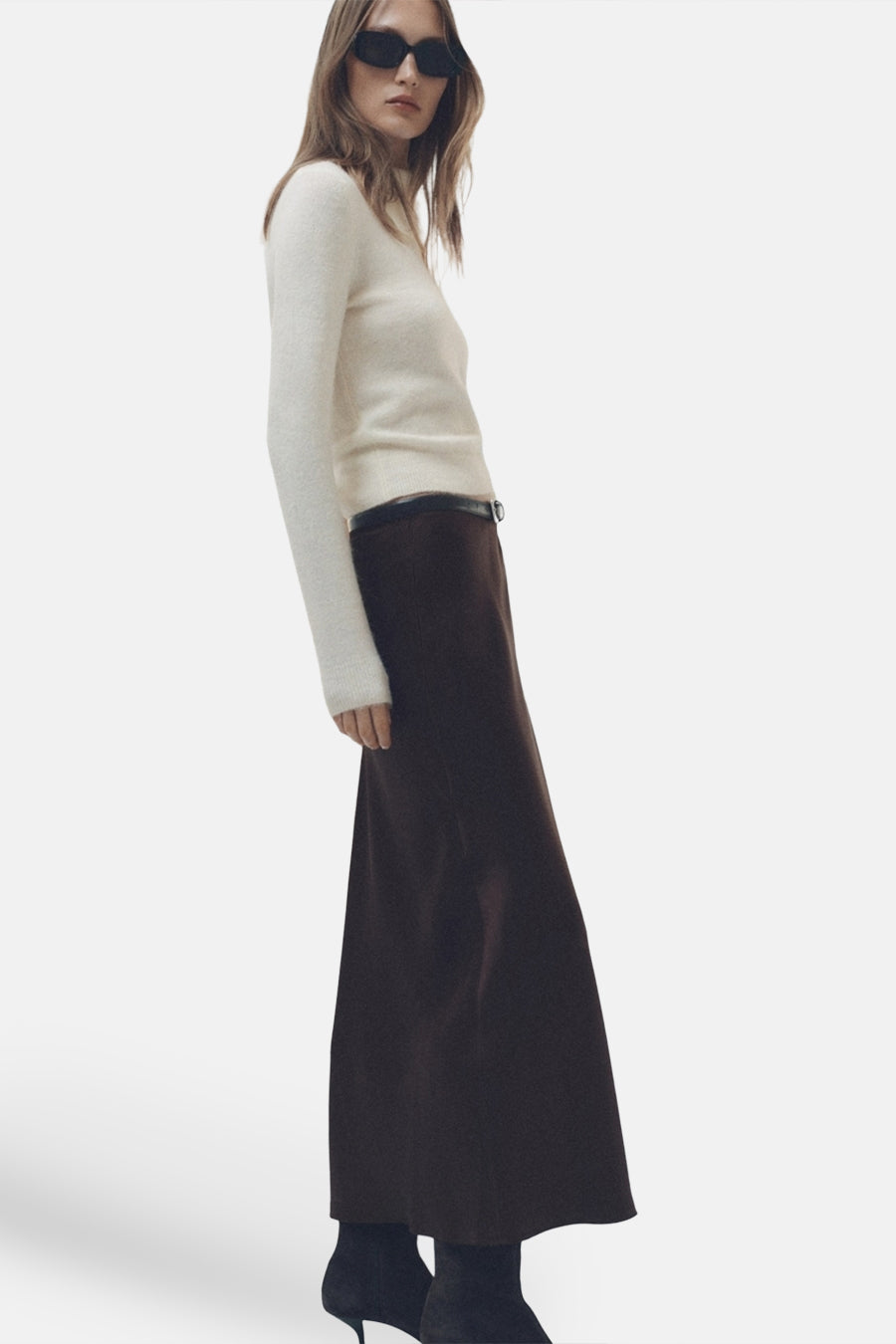 Pull à col roulé - Écru - MANGO