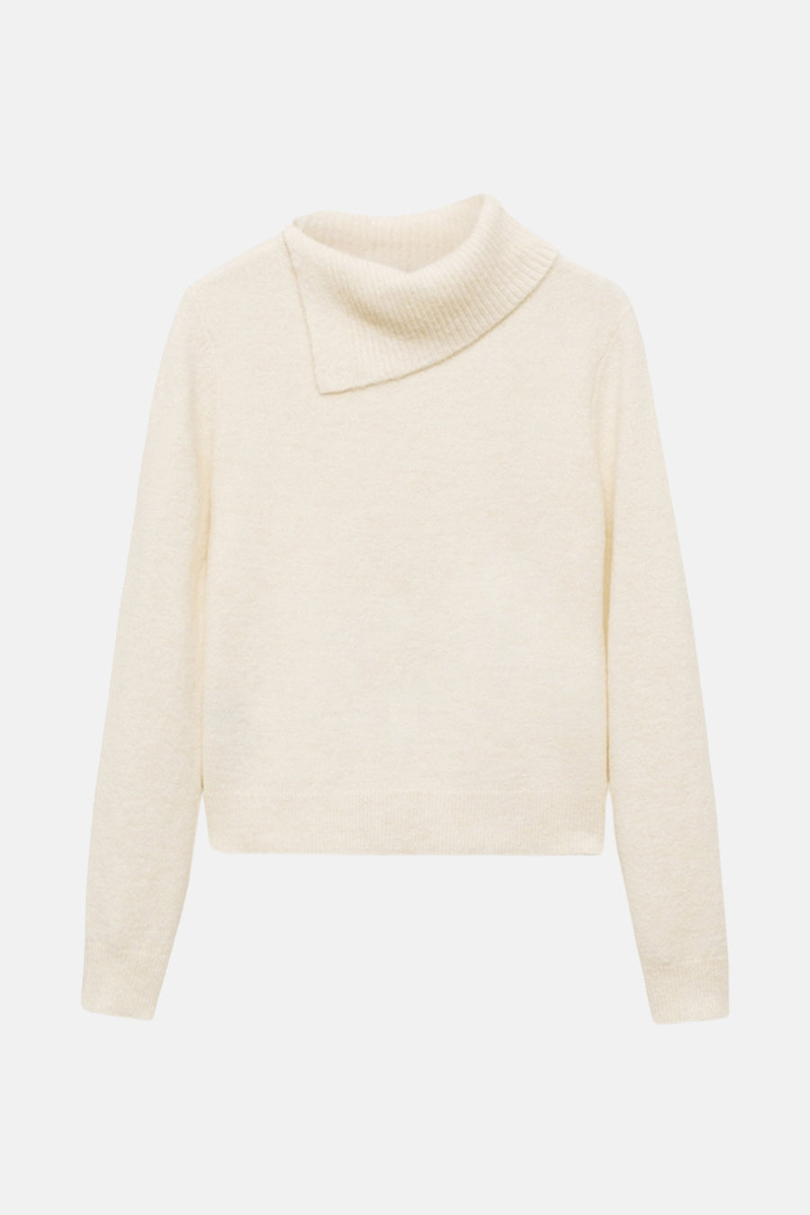 Pull à col roulé - Écru - MANGO