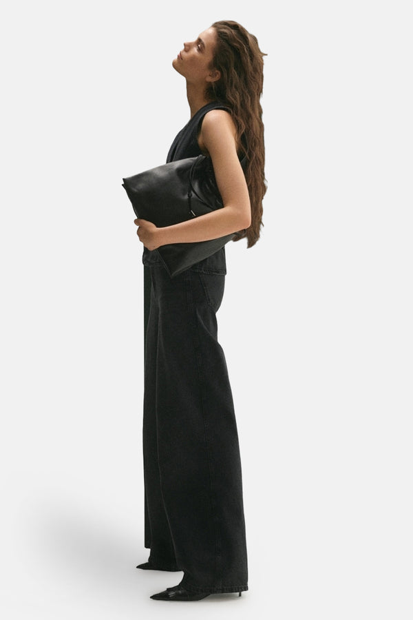 Jeans wide Noir - Mango