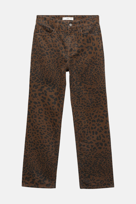 Jeans coloré Brun - Mango