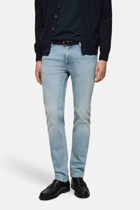 Jeans slim light blue denim - Mango