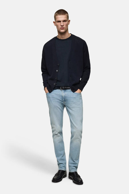 Jeans slim light blue denim - Mango