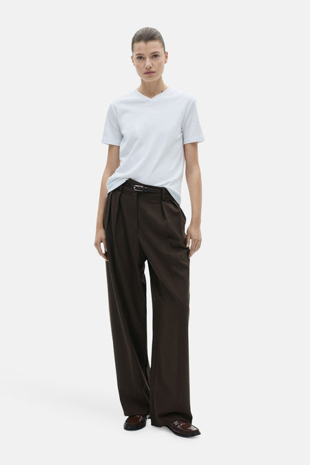Top uni manche courte Blanc - Mango