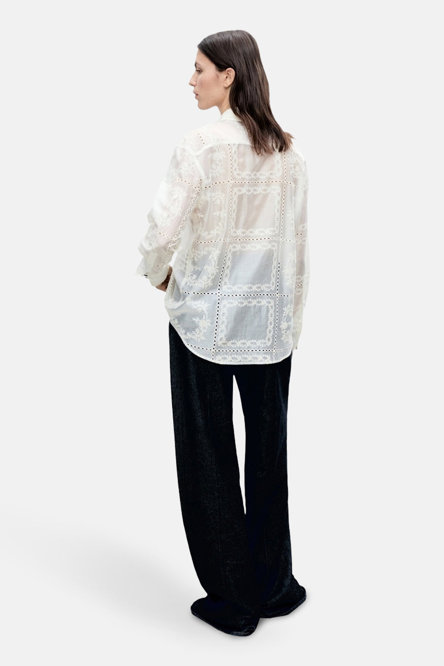 Chemise à manches longues - écru - MANGO