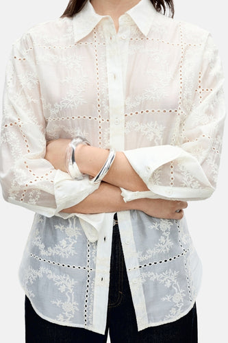 Chemise à manches longues - écru - MANGO