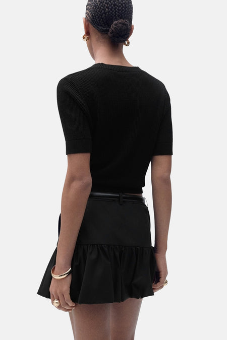 Pull à col rond - noir