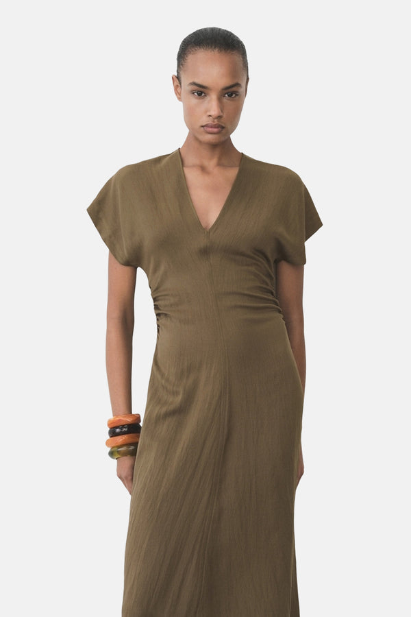 Robes manches courtes Brun - Mango
