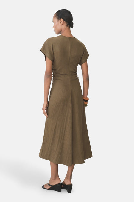 Robes manches courtes Brun - Mango